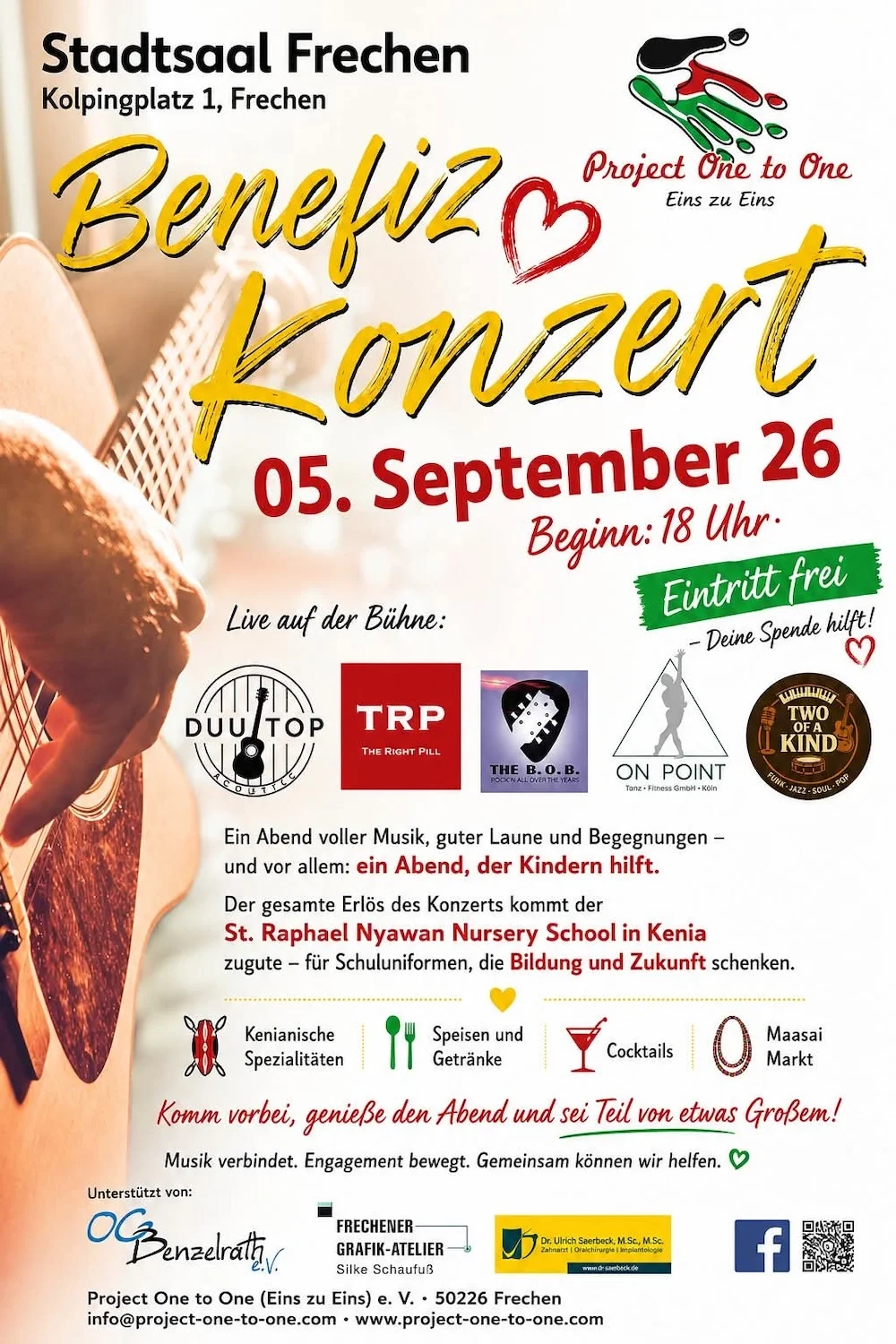 Benefizkonzert one to one 2026